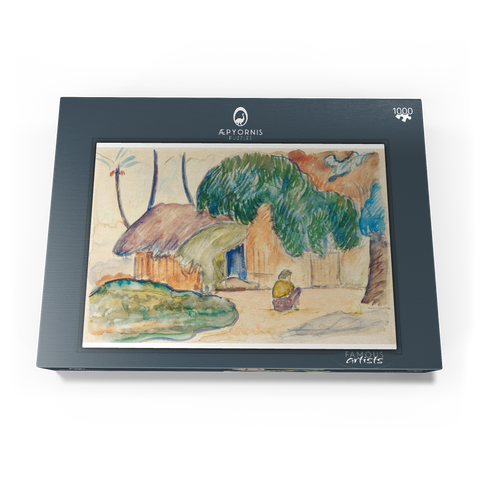 Tahitian Hut (ca. 1891–1893) by Paul Gauguin 1000 Puzzle Schachtel Ansicht3