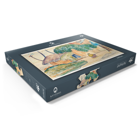 Darstellung des Puzzle Motivs Tahitian Hut (ca. 1891-1893) by Paul Gauguin - Puzzleteile: 100