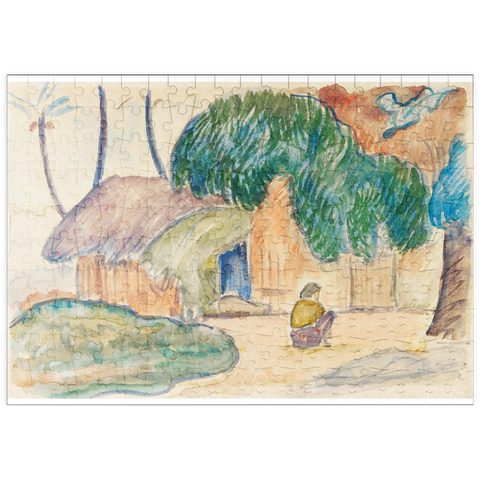 puzzleplate Tahitian Hut (ca. 1891–1893) by Paul Gauguin 200 Puzzle
