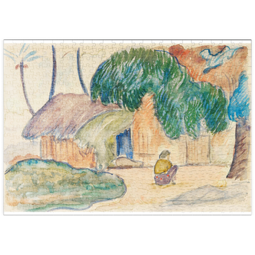 puzzleplate Tahitian Hut (ca. 1891–1893) by Paul Gauguin 500 Puzzle