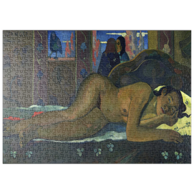 Darstellung des Puzzle Motivs Paul Gauguin's Nevermore (1897) - Puzzleteile: 500