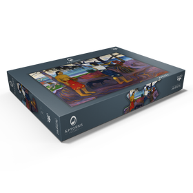 Darstellung des Puzzle Motivs Paul Gauguin's I Raro Te Oviri (Under the Pandanus) (1891) - Puzzleteile: 1000