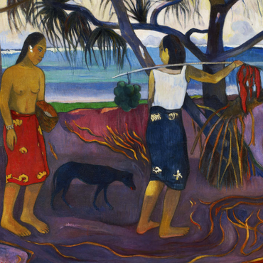 Paul Gauguin's I Raro Te Oviri (Under the Pandanus) (1891) 1000 Puzzle 3D Modell