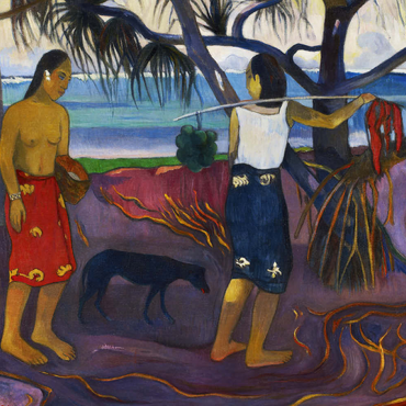 Paul Gauguin's I Raro Te Oviri (Under the Pandanus) (1891) 100 Puzzle 3D Modell