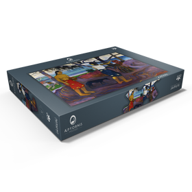 Darstellung des Puzzle Motivs Paul Gauguin's I Raro Te Oviri (Under the Pandanus) (1891) - Puzzleteile: 500