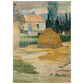 Darstellung des Puzzle Motivs Paul Gauguin's Landscape near Arles (1888) - Puzzleteile: 500
