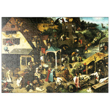 puzzleplate Netherlandish Proverbs, 1559, by Pieter Bruegel the Elder 200 Puzzle