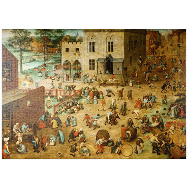 puzzleplate Children's Games, 1560, by Pieter Bruegel the Elder 1000 Puzzle