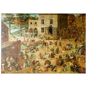 Darstellung des Puzzle-Motivs Children's Games, 1560, by Pieter Bruegel the Elder – Puzzleteile: 100