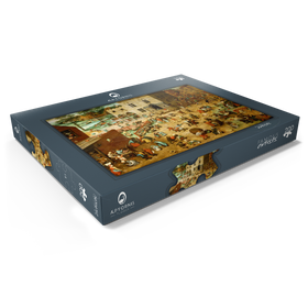 Darstellung des Puzzle Motivs Children's Games, 1560, by Pieter Bruegel the Elder - Puzzleteile: 200