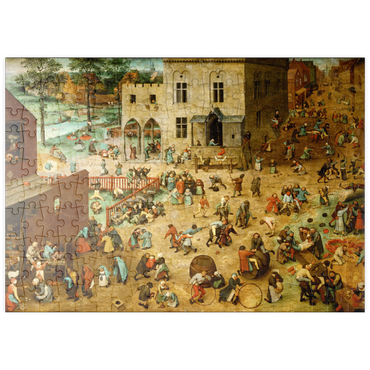 puzzleplate Children's Games, 1560, by Pieter Bruegel the Elder 200 Puzzle