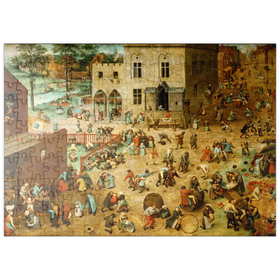 Darstellung des Puzzle Motivs Children's Games, 1560, by Pieter Bruegel the Elder - Puzzleteile: 200