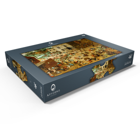 Darstellung des Puzzle Motivs Children's Games, 1560, by Pieter Bruegel the Elder - Puzzleteile: 500