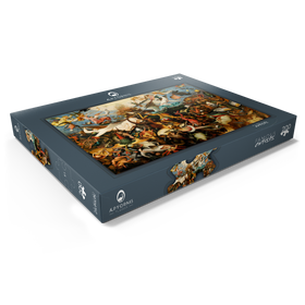 Alternative Darstellung des Puzzle-Motivs The Fall of the Rebel Angels, 1562, by Pieter Bruegel the Elder – Puzzleteile: 200