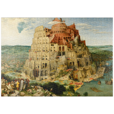 puzzleplate The Tower of Babel, 1563, by Pieter Bruegel the Elder 1000 Puzzle