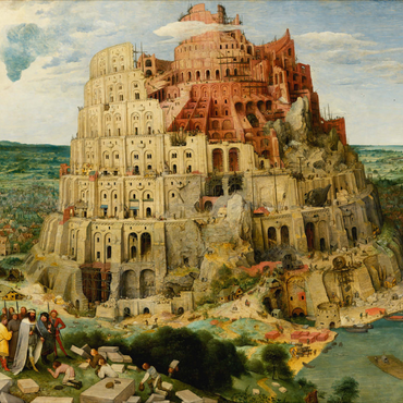 The Tower of Babel, 1563, by Pieter Bruegel the Elder 1000 Puzzle 3D Modell