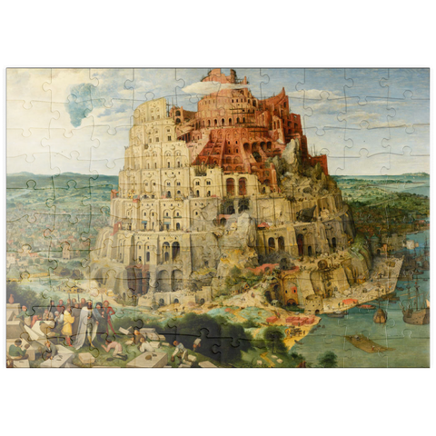 puzzleplate The Tower of Babel, 1563, by Pieter Bruegel the Elder 100 Puzzle