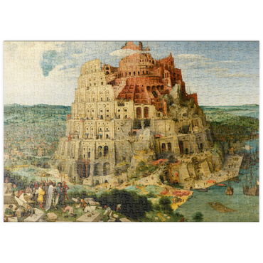puzzleplate The Tower of Babel, 1563, by Pieter Bruegel the Elder 500 Puzzle