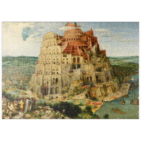 puzzleplate The Tower of Babel, 1563, by Pieter Bruegel the Elder 500 Puzzle