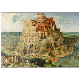Darstellung des Puzzle Motivs The Tower of Babel, 1563, by Pieter Bruegel the Elder - Puzzleteile: 500