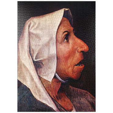 puzzleplate Portrait of an Old Woman, 1563, by Pieter Bruegel the Elder 1000 Puzzle