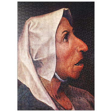 puzzleplate Portrait of an Old Woman, 1563, by Pieter Bruegel the Elder 500 Puzzle