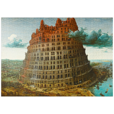 puzzleplate The Little Tower of Babel, 1563, by Pieter Bruegel the Elder 1000 Puzzle