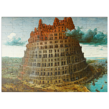 puzzleplate The Little Tower of Babel, 1563, by Pieter Bruegel the Elder 100 Puzzle