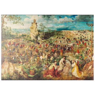 puzzleplate The Procession to Calvary, 1564, by Pieter Bruegel the Elder 100 Puzzle