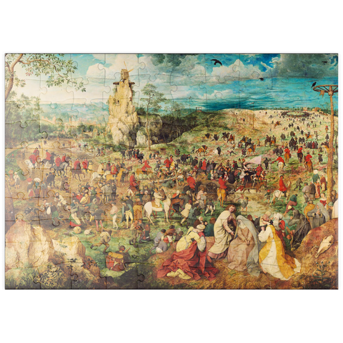 puzzleplate The Procession to Calvary, 1564, by Pieter Bruegel the Elder 100 Puzzle