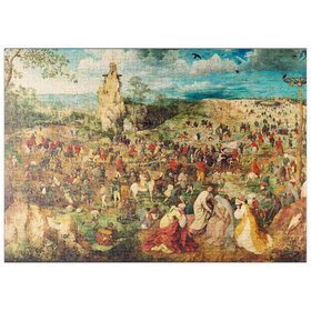 Darstellung des Puzzle-Motivs The Procession to Calvary, 1564, by Pieter Bruegel the Elder – Puzzleteile: 500