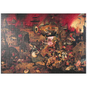 Darstellung des Puzzle-Motivs Dulle Griet (Mad Meg), 1564, by Pieter Bruegel the Elder – Puzzleteile: 1000