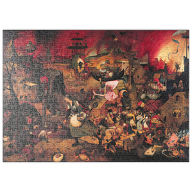 Darstellung des Puzzle-Motivs Dulle Griet (Mad Meg), 1564, by Pieter Bruegel the Elder – Puzzleteile: 500