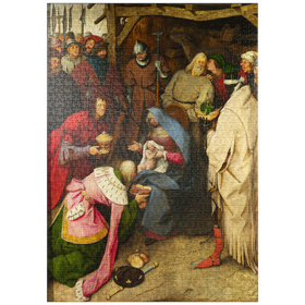 Darstellung des Puzzle-Motivs The Adoration of the Kings, 1564, by Pieter Bruegel the Elder – Puzzleteile: 1000