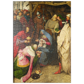 Darstellung des Puzzle Motivs The Adoration of the Kings, 1564, by Pieter Bruegel the Elder - Puzzleteile: 500