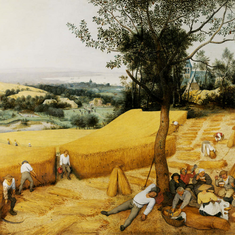 The Harvesters (July–August), 1565, by Pieter Bruegel the Elder 100 Puzzle 3D Modell