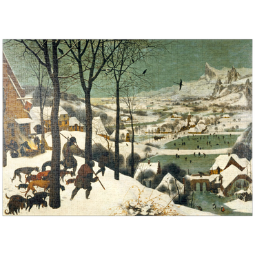 puzzleplate Hunters in the Snow, 1565, by Pieter Bruegel the Elder 1000 Puzzle
