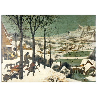 puzzleplate Hunters in the Snow, 1565, by Pieter Bruegel the Elder 100 Puzzle