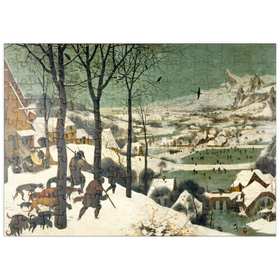 Darstellung des Puzzle Motivs Hunters in the Snow, 1565, by Pieter Bruegel the Elder - Puzzleteile: 200