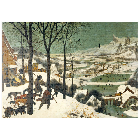 puzzleplate Hunters in the Snow, 1565, by Pieter Bruegel the Elder 500 Puzzle