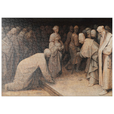 puzzleplate Christ and the Woman taken in Adultery, 1565, by Pieter Bruegel the Elder 500 Puzzle