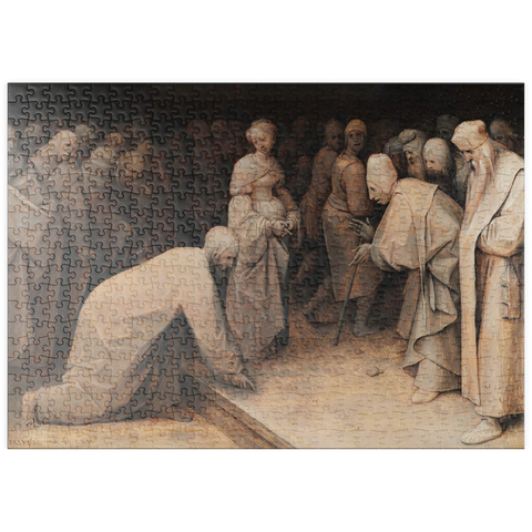 puzzleplate Christ and the Woman taken in Adultery, 1565, by Pieter Bruegel the Elder 500 Puzzle