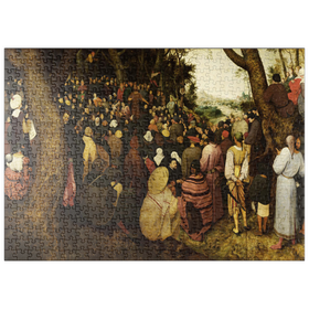 Darstellung des Puzzle-Motivs The Sermon of St. John the Baptist, 1566, by Pieter Bruegel the Elder – Puzzleteile: 500