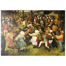 Darstellung des Puzzle Motivs The Wedding Dance in the open air, 1566, by Pieter Bruegel the Elder - Puzzleteile: 200