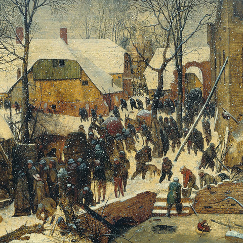 The Adoration of the Kings in the Snow, 1567, by Pieter Bruegel the Elder 1000 Puzzle 3D Modell