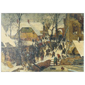 Darstellung des Puzzle-Motivs The Adoration of the Kings in the Snow, 1567, by Pieter Bruegel the Elder – Puzzleteile: 200