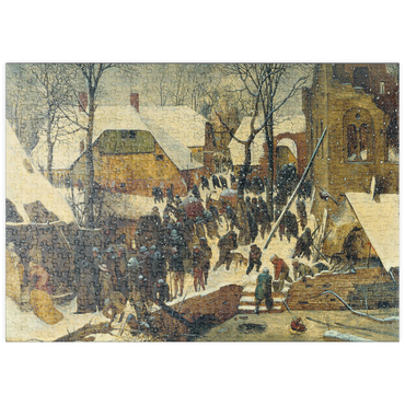 puzzleplate The Adoration of the Kings in the Snow, 1567, by Pieter Bruegel the Elder 500 Puzzle