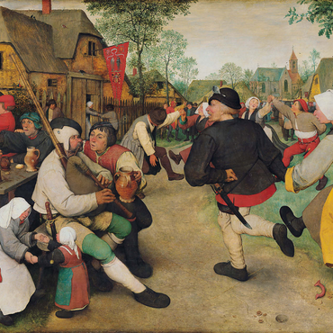 The Peasant Dance, 1568, by Pieter Bruegel the Elder 1000 Puzzle 3D Modell