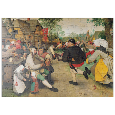 puzzleplate The Peasant Dance, 1568, by Pieter Bruegel the Elder 100 Puzzle