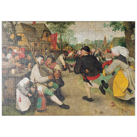 Darstellung des Puzzle-Motivs The Peasant Dance, 1568, by Pieter Bruegel the Elder – Puzzleteile: 200